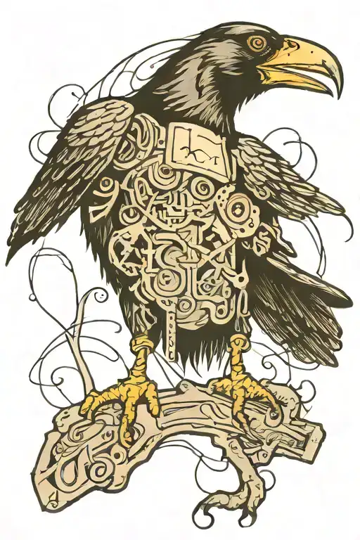 Crow 1994 people tattoo design idea