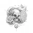 scrolls with I did not choose this life I live, But i choose to make the most of it tattoo design idea