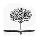 mangrove tree tattoo design idea