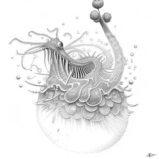 A detailed illustration of a Venus flytrap tattoo design idea