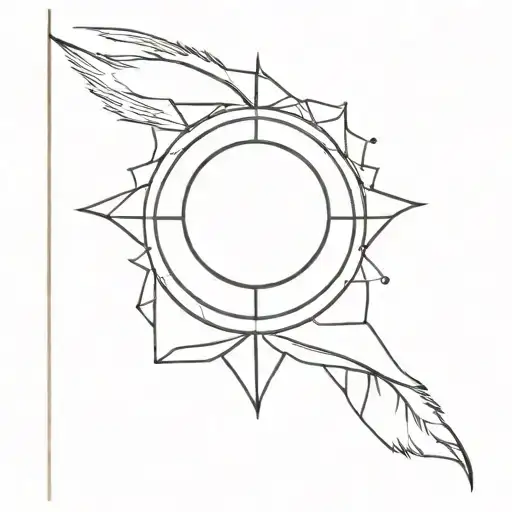 peaceful ruler tattoo design idea