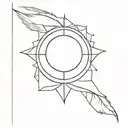 peaceful ruler tattoo design idea