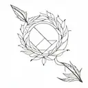 peaceful ruler tattoo design idea