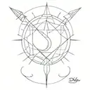 peaceful ruler tattoo design idea