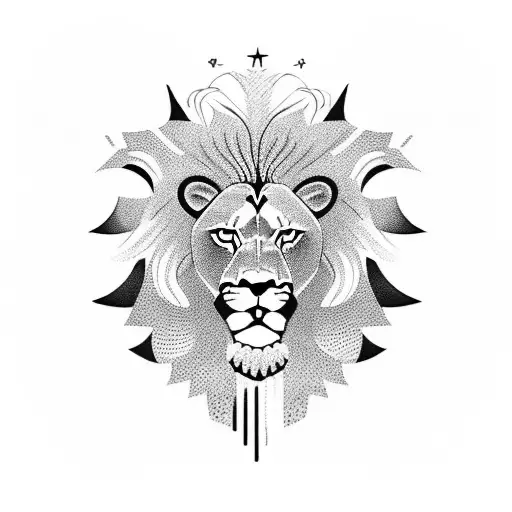 A lion and infinity sign intertwined to symbolize eternal protection and loyalty to your brother tattoo design idea