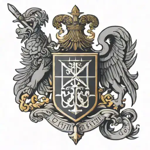 Haiti coat of arms tattoo design idea