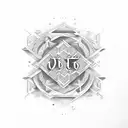 ambigram text tattoo design idea