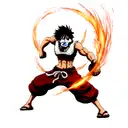 luffy gear 5 tattoo design idea