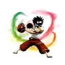 luffy gear 5 tattoo design idea