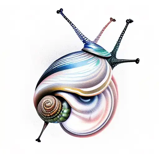 snail on the mountain tattoo design idea