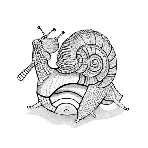 snail on the slope tattoo design idea