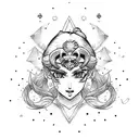 sailor moon tattoo design idea