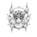 sailor moon tattoo design idea