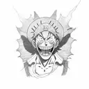 one piece, monkey d luffy, monkey d dragon, Monkey d garp tattoo design idea