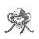 one piece, monkey d luffy, monkey d dragon, Monkey d garp tattoo design idea