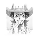 one piece, straw hat tattoo design idea