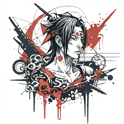 uchiha Itachi tattoo design idea