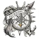 Anchor, Swallow, Nautical Star, Compass Rose, Crossed Cannons, Shellback, King Neptune tattoo design idea