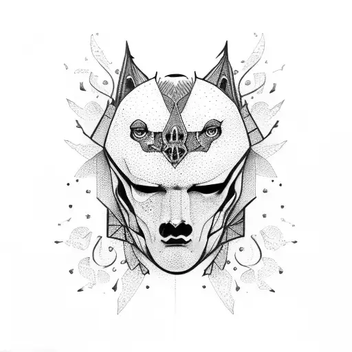 chest goth tattoo design idea