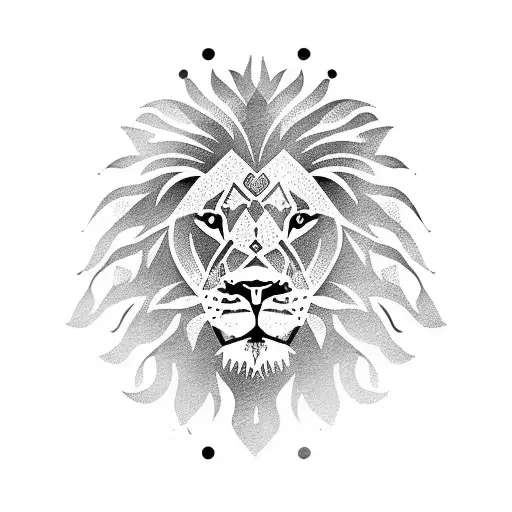 Full Body Lion tattoo design idea