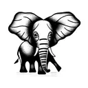 Elephant tattoo design idea