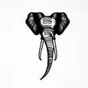Elephant tattoo design idea