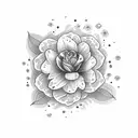 gaelic 5 point flower tattoo design idea