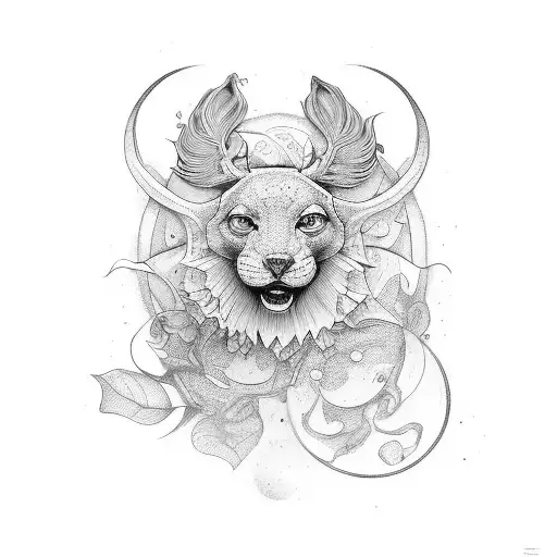 ruta hacia un ovillo de lana  tattoo design idea