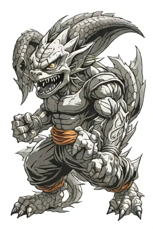dragon ball z tattoo design idea