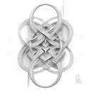 infinity symbol made by using the letters in the name cyrus tattoo design idea