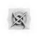 infinity symbol made by using the letters in the name cyrus tattoo design idea