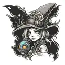 vivi realistic final fantasy landscape tattoo design idea