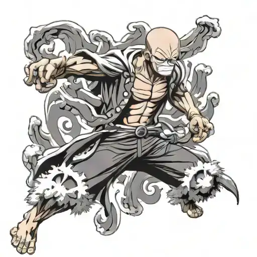 one piece , saitama tattoo design idea