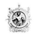 St. Sebastian forearm tattoo design idea