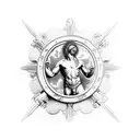 St. Sebastian forearm tattoo design idea