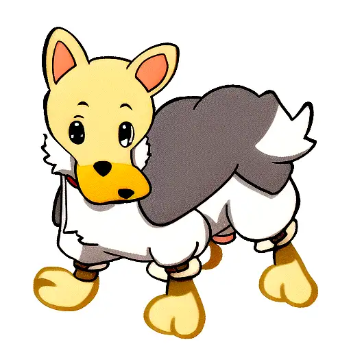 perro y pato tattoo design idea