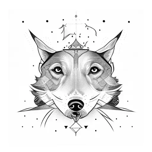 perro y pato tattoo design idea