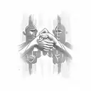 handshake tattoo design idea