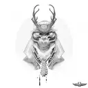 handshake on the neck tattoo design idea