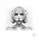 handshake on the neck tattoo design idea