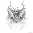 handshake on the neck tattoo design idea