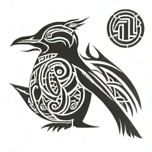 penguin tattoo design idea