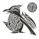 penguin tattoo design idea