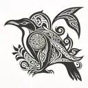 penguin tattoo design idea