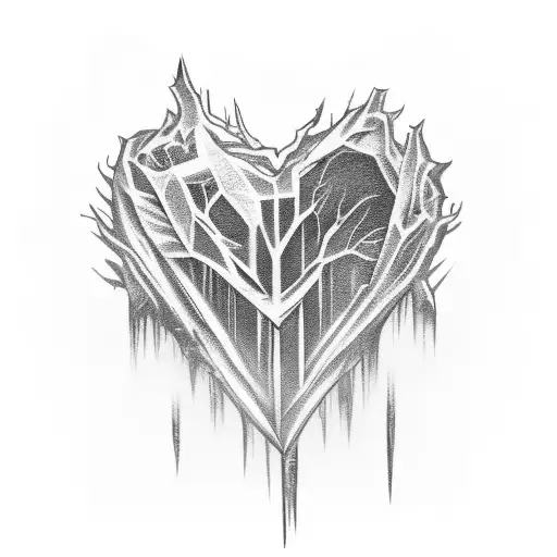 frozen heart tattoo design idea