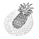 Pineapple tattoo design idea