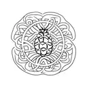 Pineapple tattoo design idea