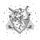 cold heart tattoo design idea