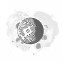 pluto planet tattoo design idea