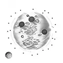 planet pluto tattoo design idea